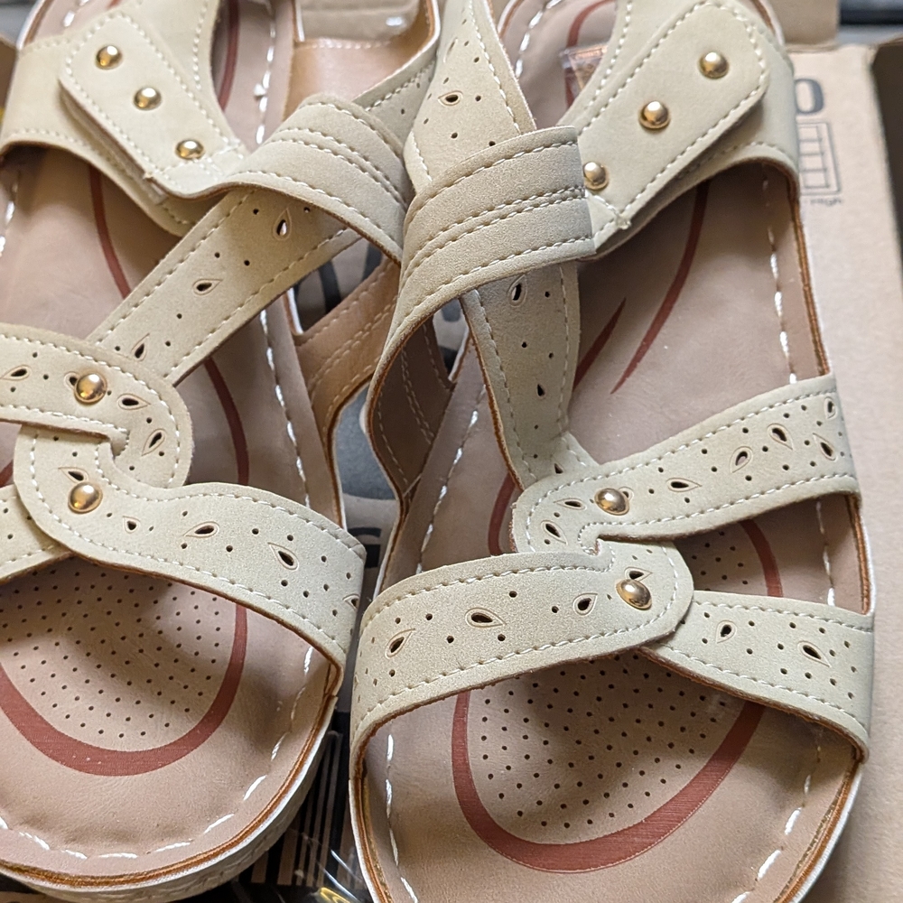 Elegant Cream Sandals